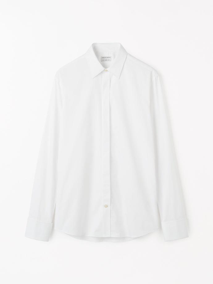 Adley Tux Shirt Pure White