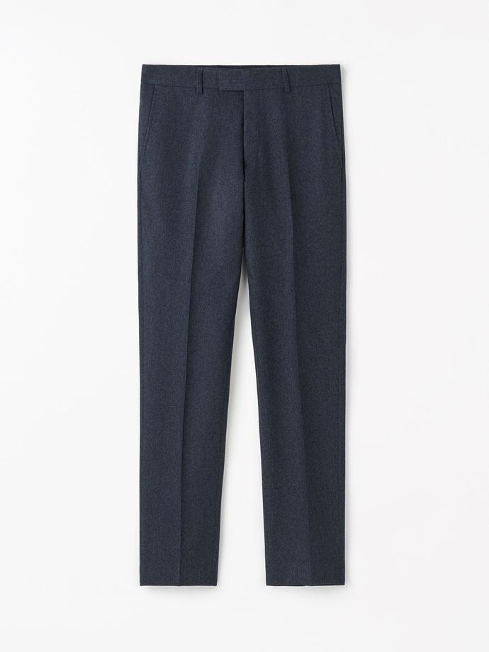 Tenuta Brushed Wool Trousers Midnight Blue