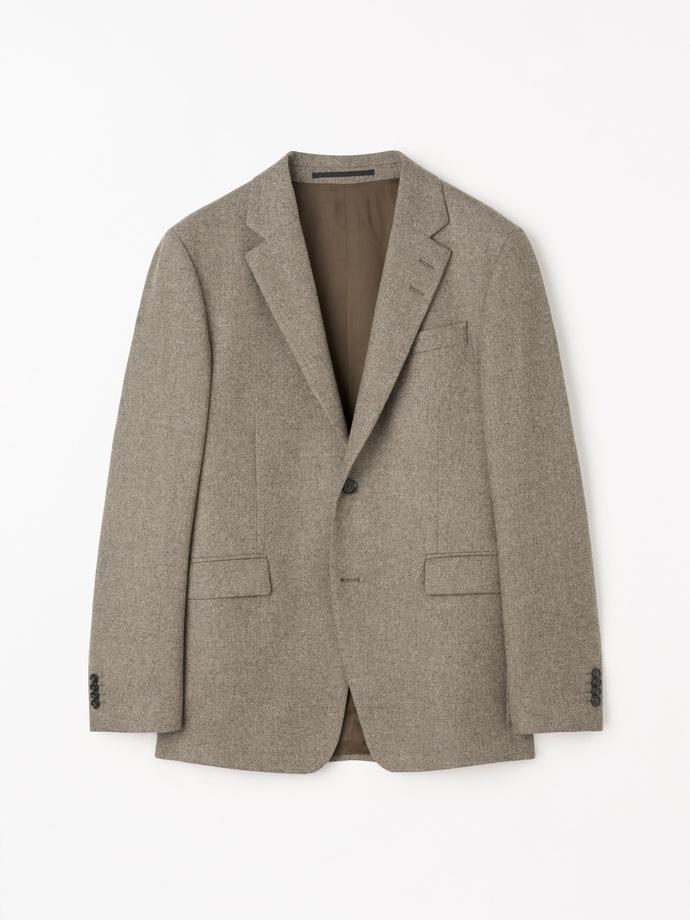 Justin P Brushed Wool Blazer Burlywood