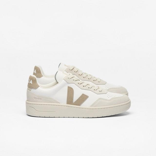 V-90 Leather White Taupe
