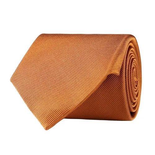 Solid Twill Silk Tie Rust