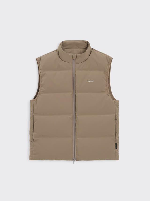 Daff Down Vest Dark Sand