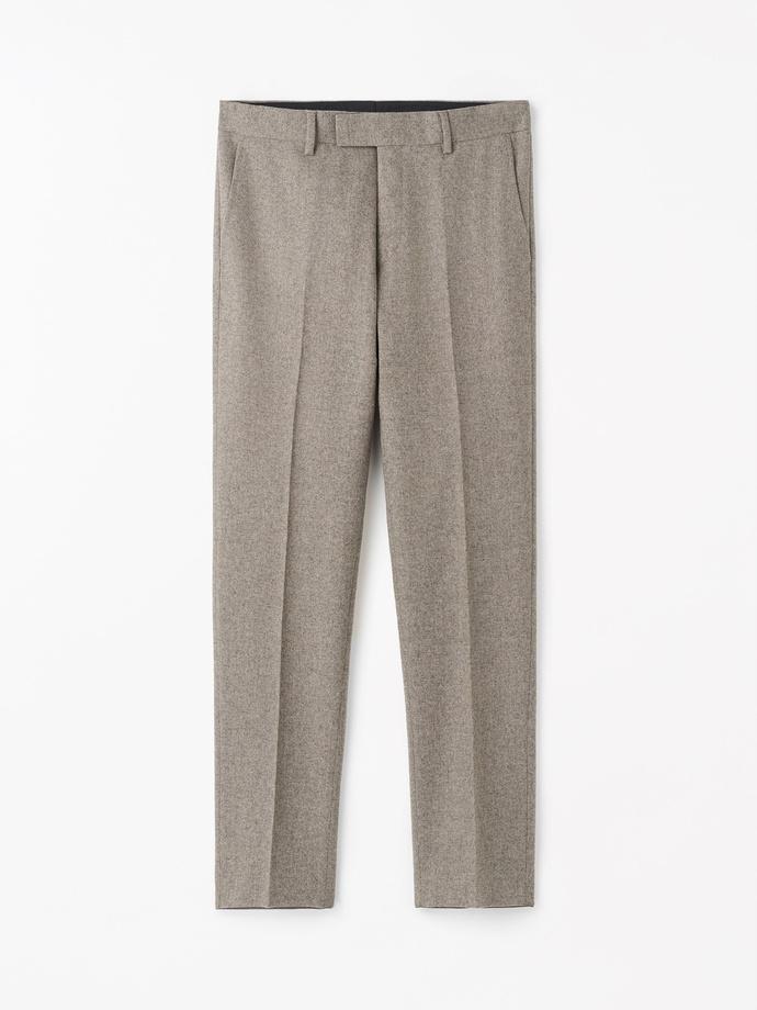 Tenuta Brushed Wool Trousers Burlywood