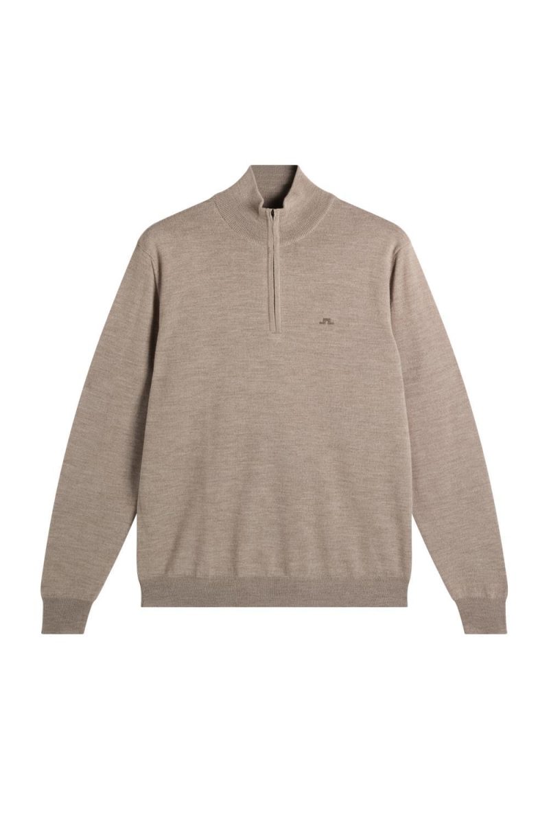 Kiyan Quarter Zip Sweater Brindle Melange