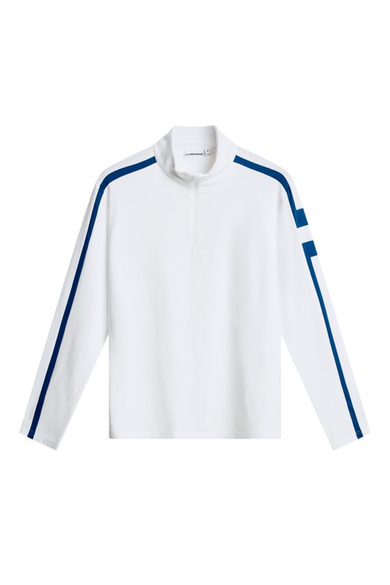 Keaton Quarter Zip Mid Layer White
