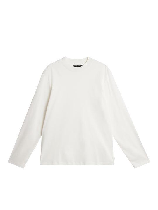 Ace Mock Neck LS T-Shirt White