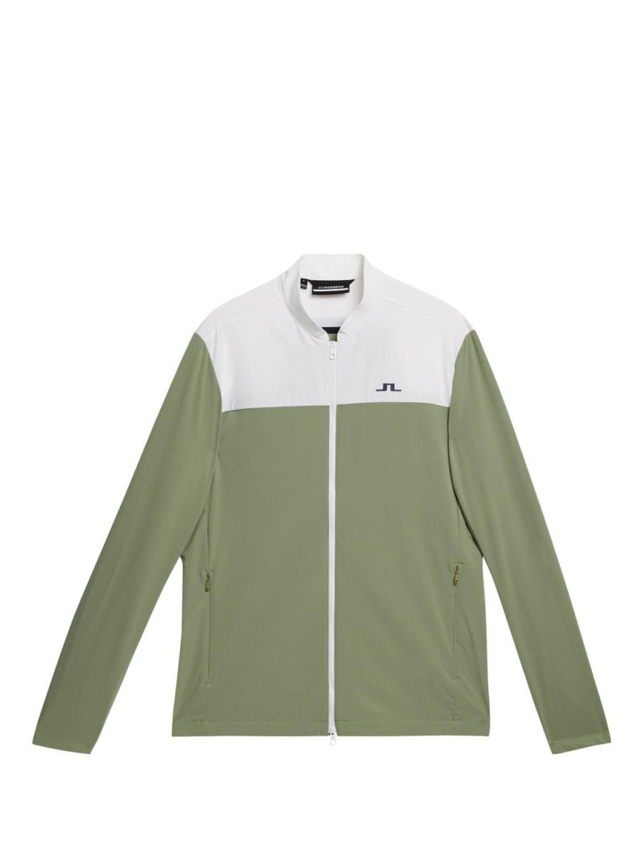 J.Lindeberg golf Jeff Hybrid Jacket Oil Green