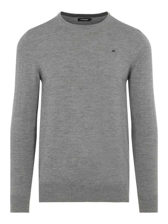 J.Lindeberg Lyle True Merino Grey Melange
