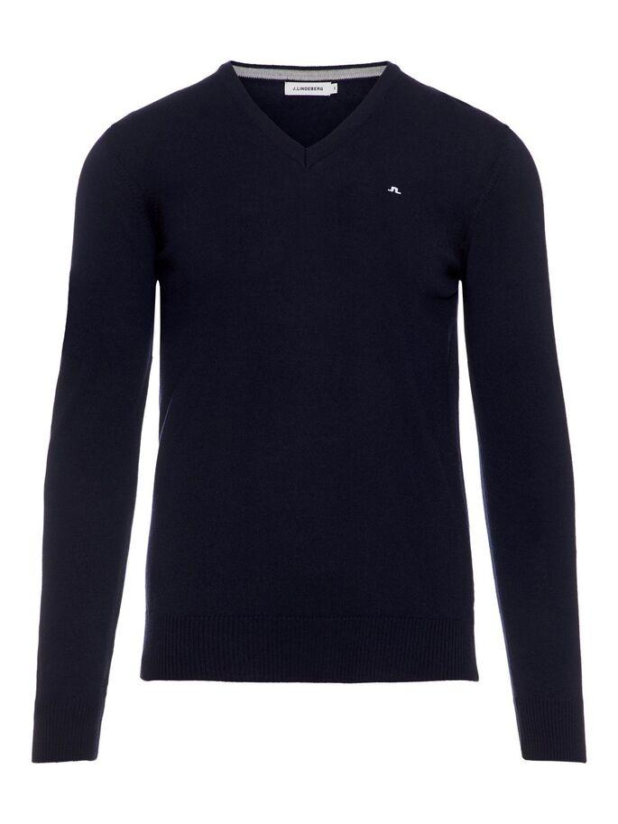 (Slett) J.Lindeberg Lymann Merino V-Neck Sweater
