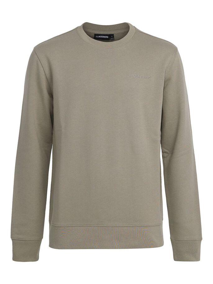 J.Lindeberg Throw Crew Neck Sweathirt Vetiver