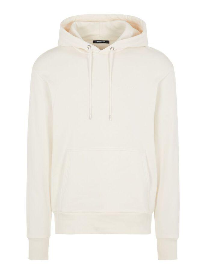 J.Lindeberg Chip Pocket Hoodie Cloud White
