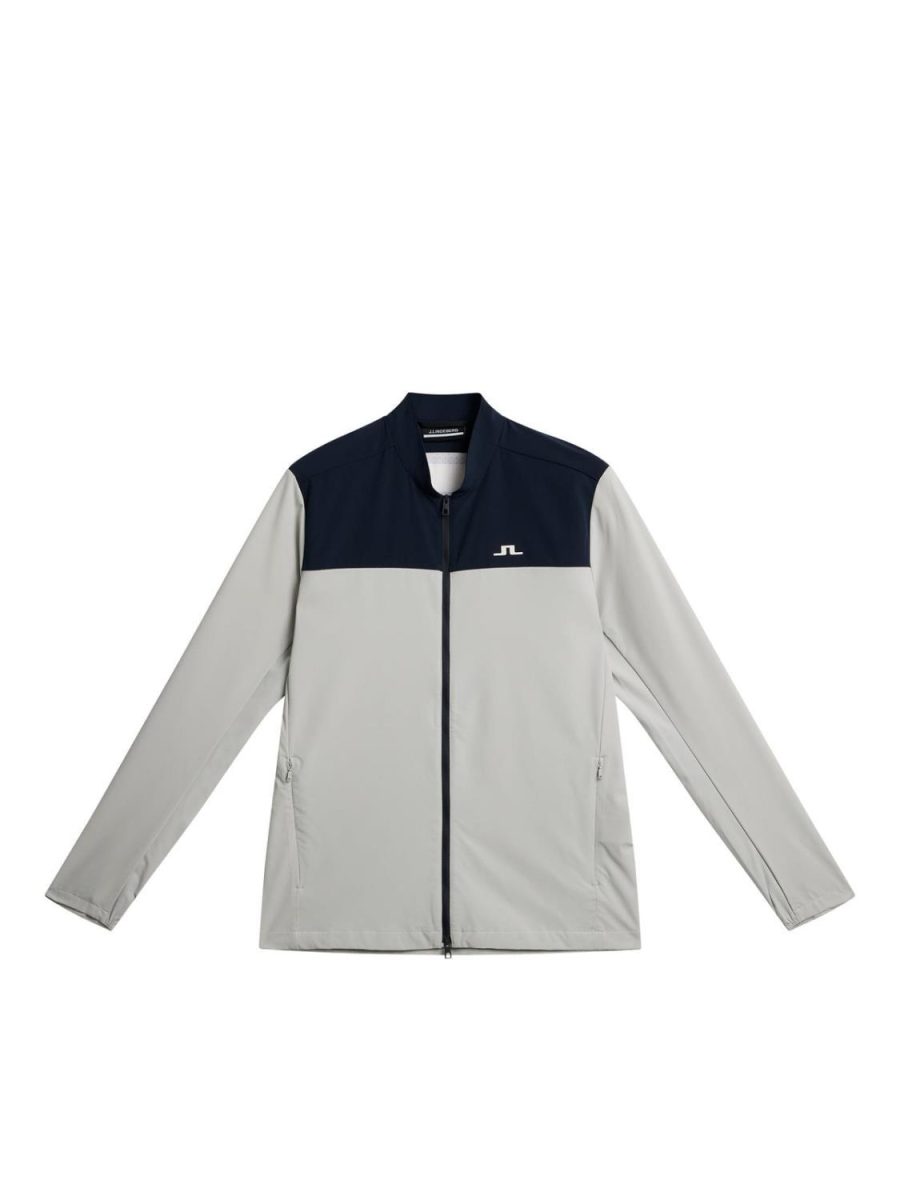 J.Lindeberg Golf Jeff Hybrid Jacket Light Grey Melange