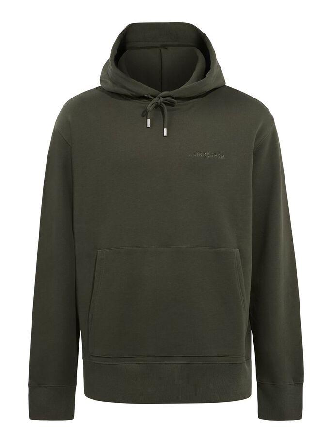 J.Lindeberg Chip Pocket Hoodie Seaweed Green