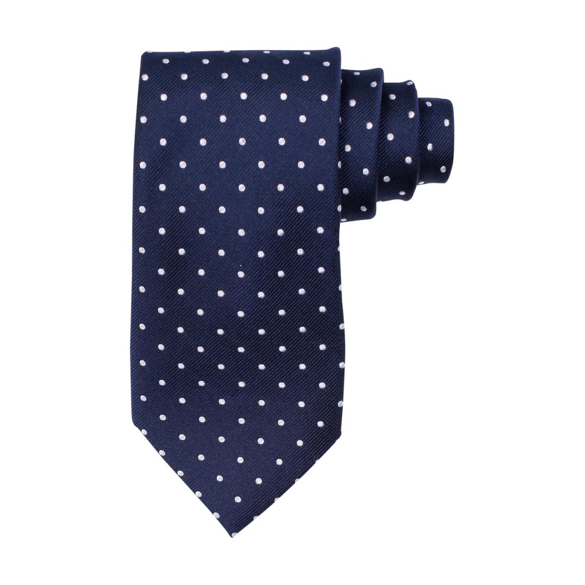 Dots Silk Tie Navy