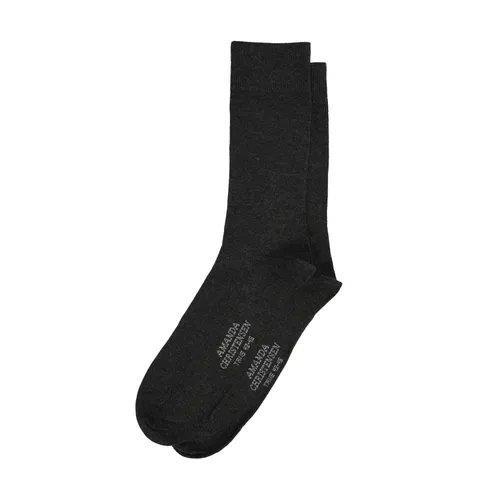 True Cotton Socks Anthracite Melange