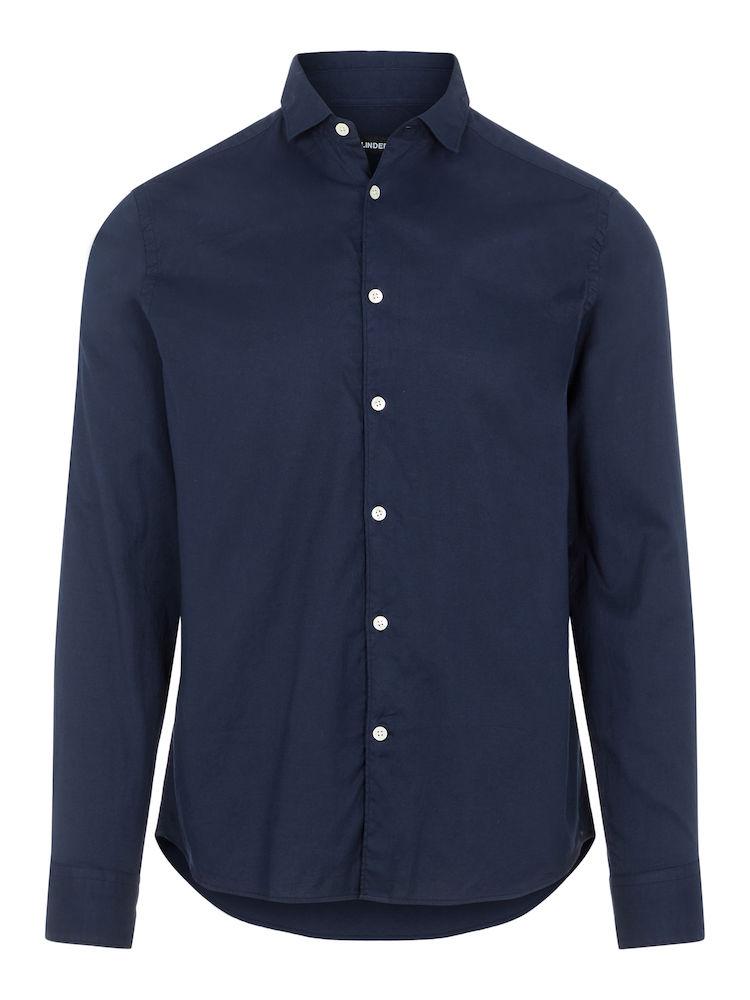 J.Lindeberg Airy Oxford Slim Shirt JL Navy