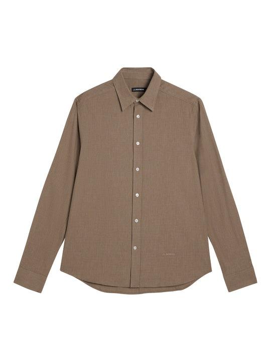 J.Lindeberg Light Flannel Slim Shirt Butternut