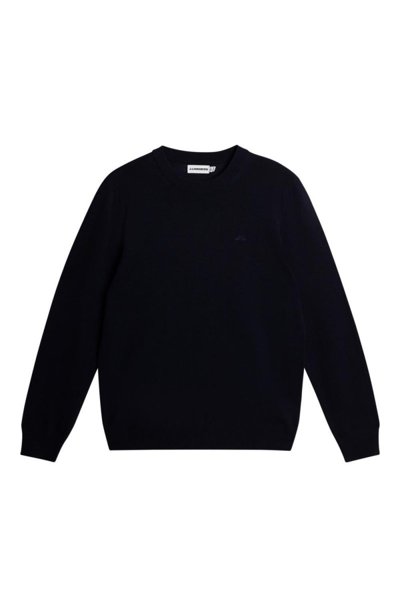 Keane Merino Crew Neck Navy