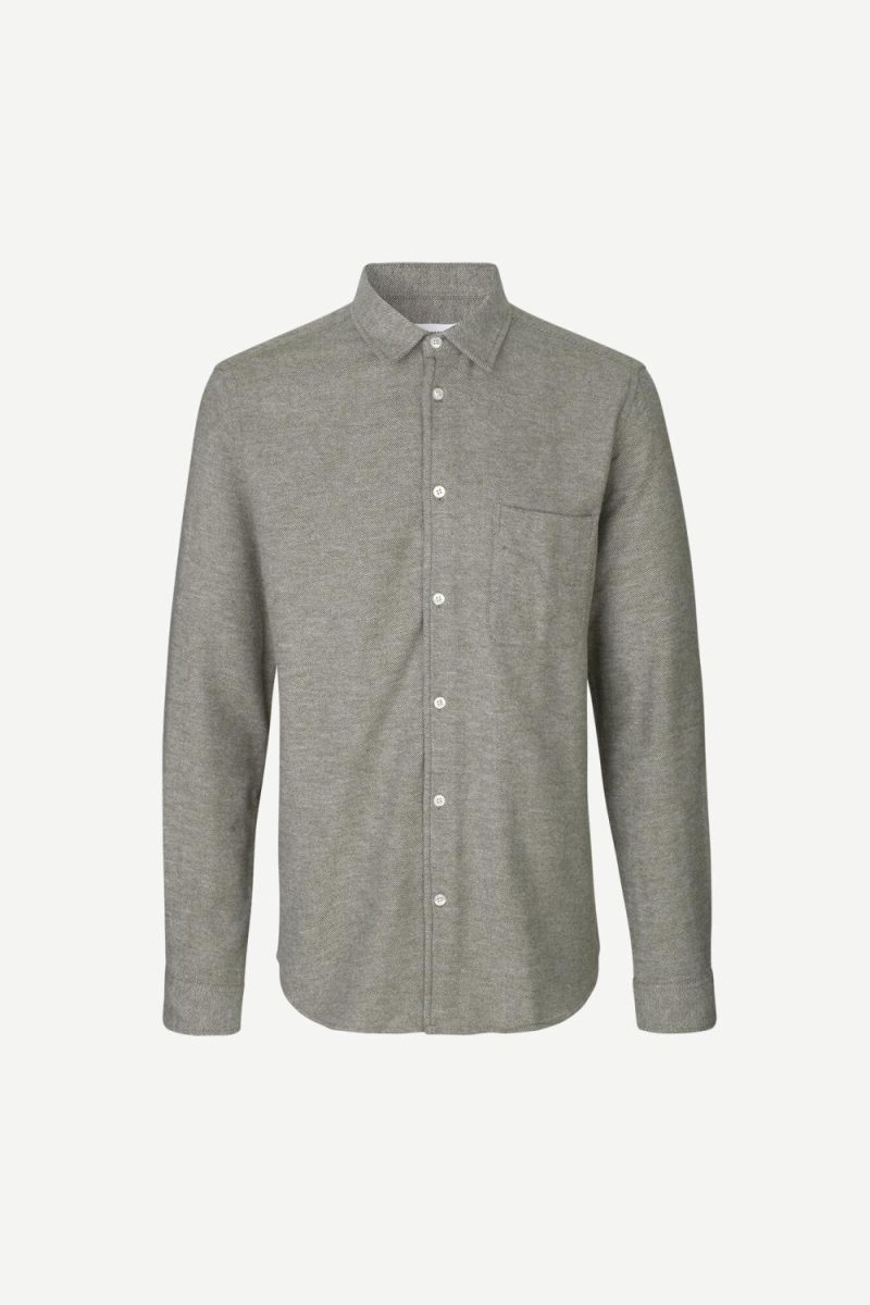 Samsøe Samsøe Liam NF Shirt 7383 Dark Olive Melange