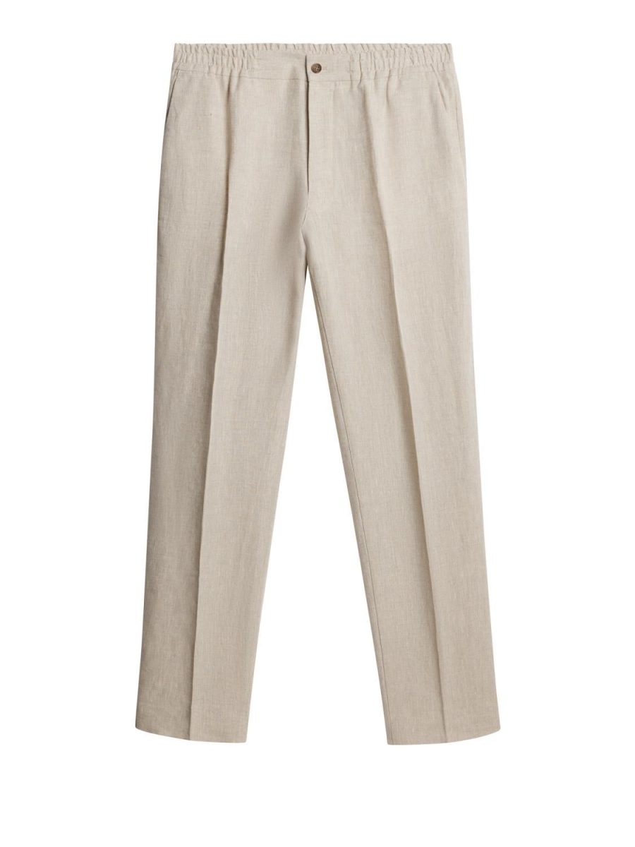 J.Lindeberg Soren Linen Pants Safari Beige
