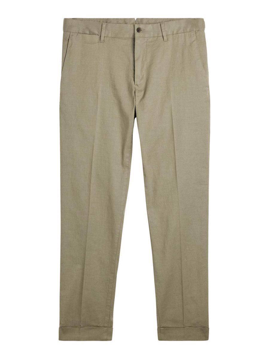 J.Lindeberg Grant Linen Stretch Pants Vetiver