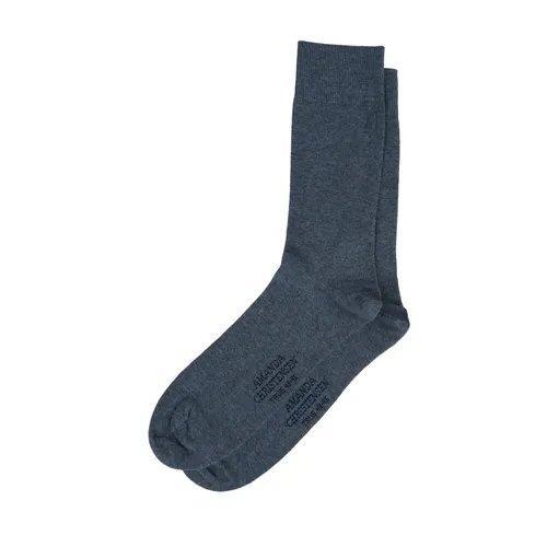 True Cotton Socks Denim Blue