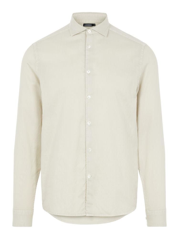 J.Lindeberg Airy Oxford Slim Shirt Sand Grey