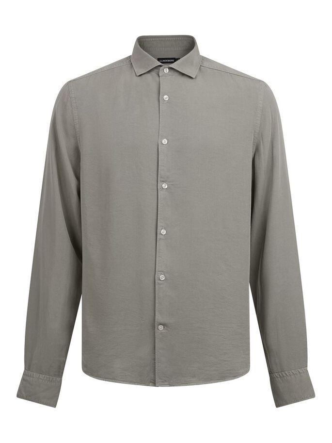 J.Lindeberg Comfort Tencel Slim Shirt Sage