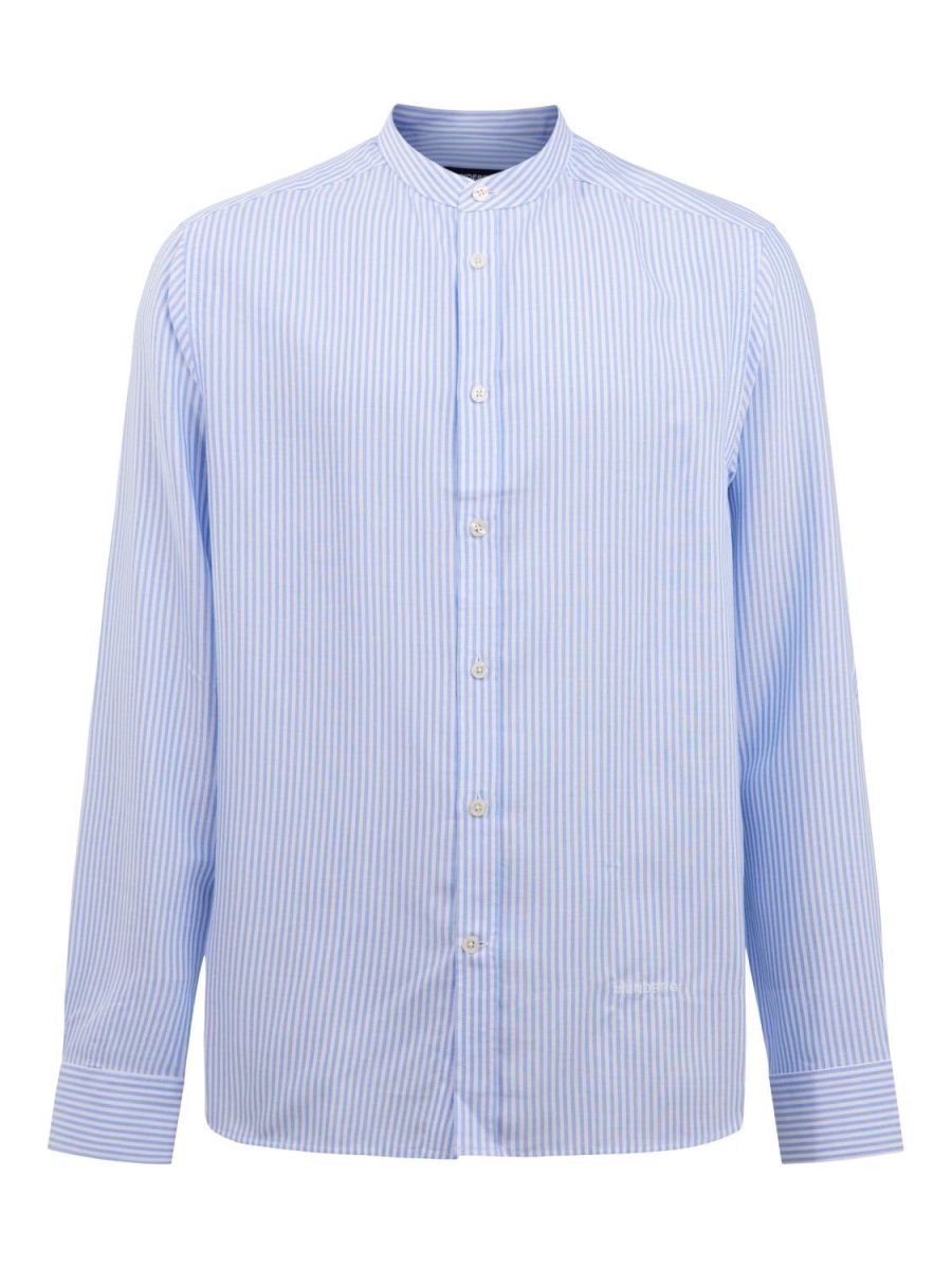 J.Lindeberg Holt Ithica Stand Collar Shirt Ultramarine
