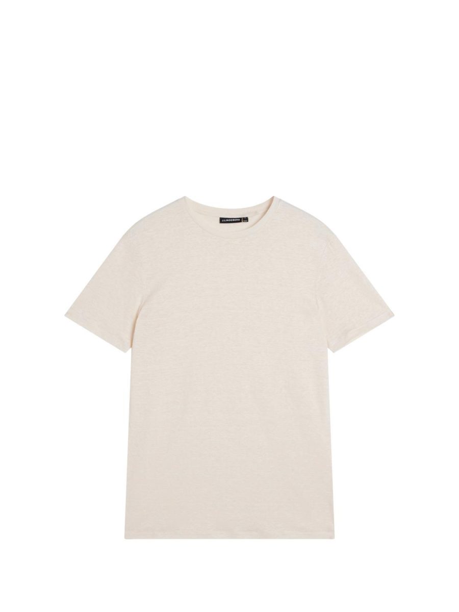 J.Lindeberg Coma Linen Tee Turtledove