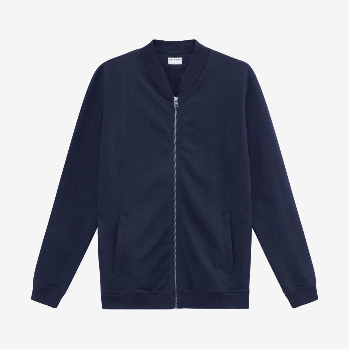 Bread & Boxers Jersey Jacket Navy Blue
