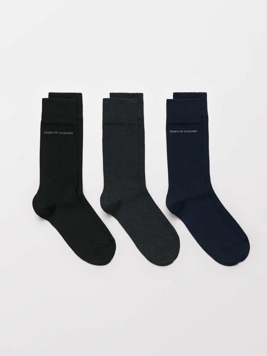 Tiger of Sweden Abramio 3-Pack Socks Navy/Grey/Black