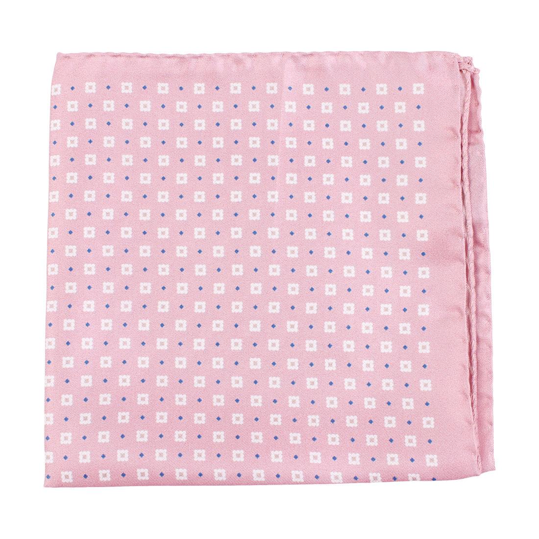 Amanda Christensen Pattern Pocket Square Pink