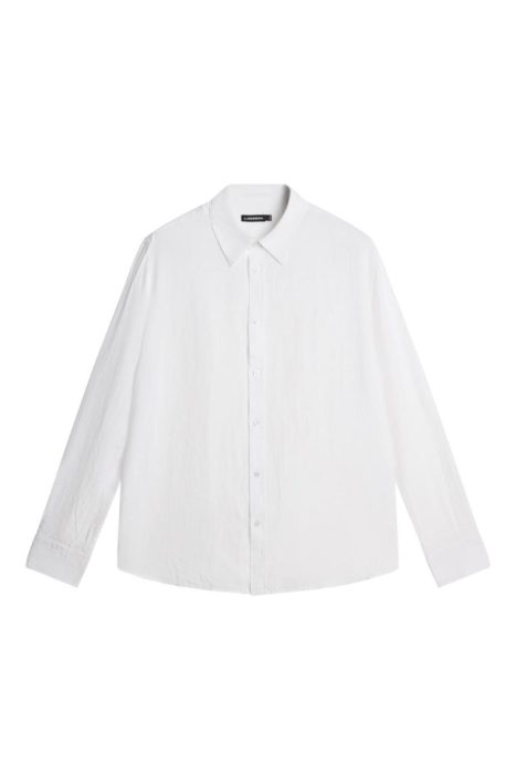 Reg LS Linen Melange Shirt White
