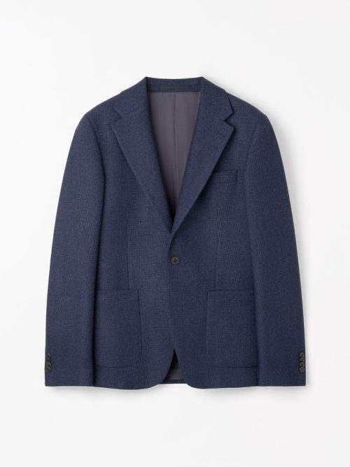 Easer PP Brushed Micro Wool Blazer Sea