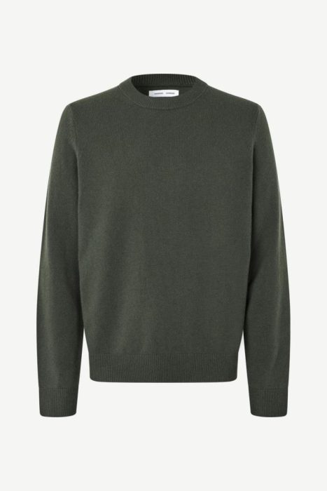 Isak Knit Sweater 15010 Dark Evergreen