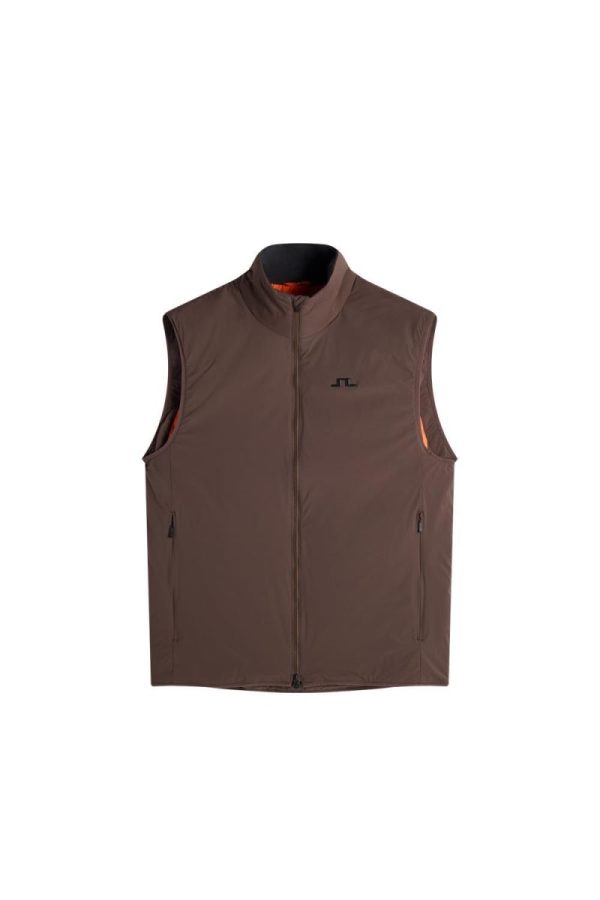 Clinton Padded Vest Seal Brown