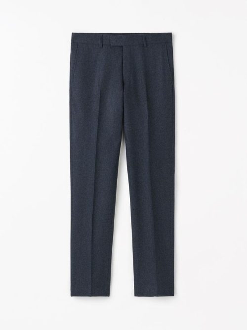 Tenuta Brushed Wool Trousers Midnight Blue