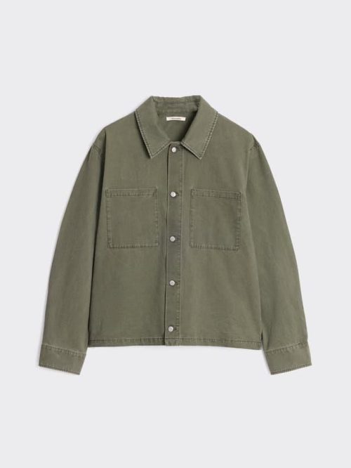Mildew Twill Overshirt Dark Green